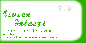 vivien halaszi business card